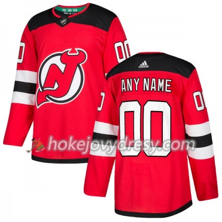 Pánské Hokejový Dres New Jersey Devils Personalizované Červená 2017-2018 Adidas Authentic